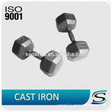 Cast iron hex dumbbells for sales